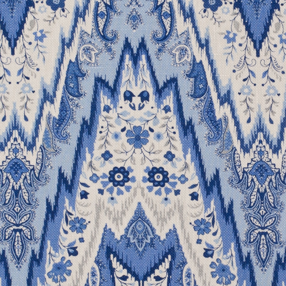 Porcelain Paisley Linen Detail