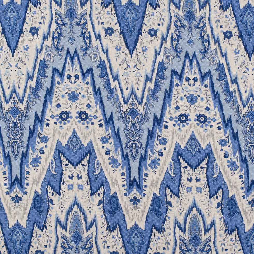 Porcelain Paisley Linen