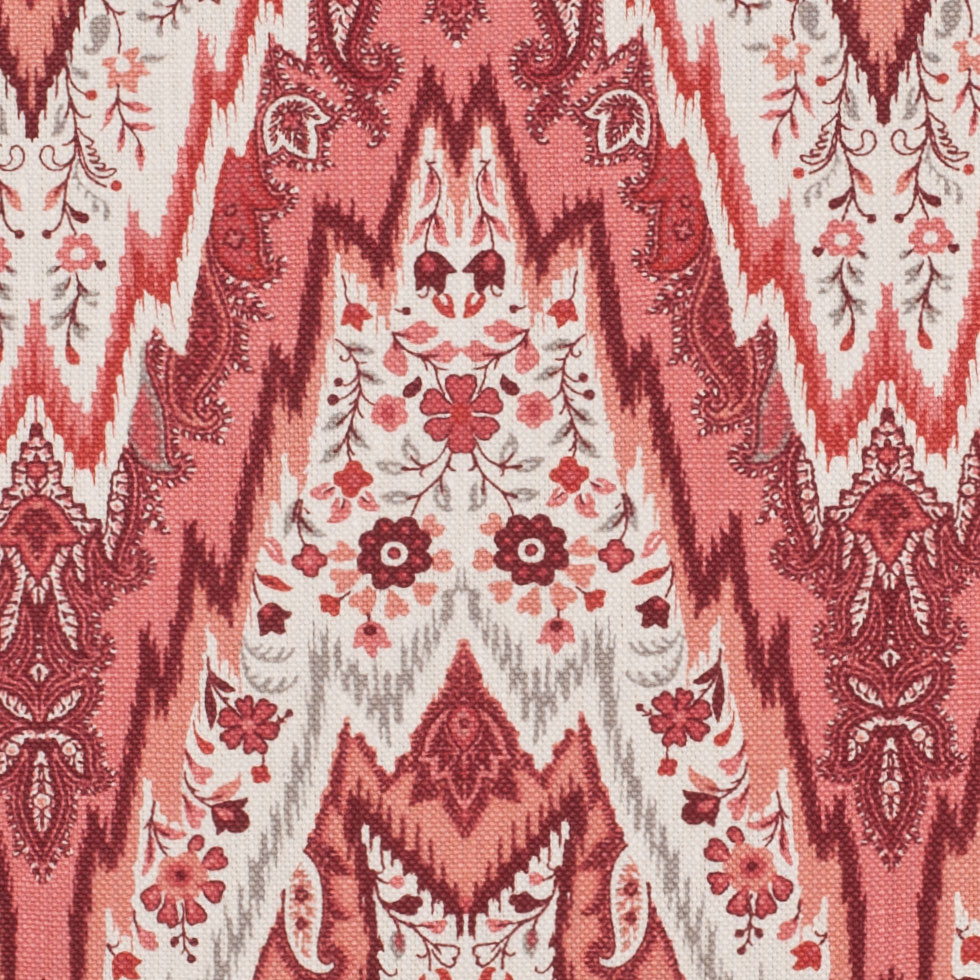 Ladybug Paisley Linen Detail