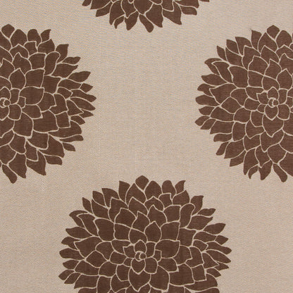 Coffee Floral Woven Detail