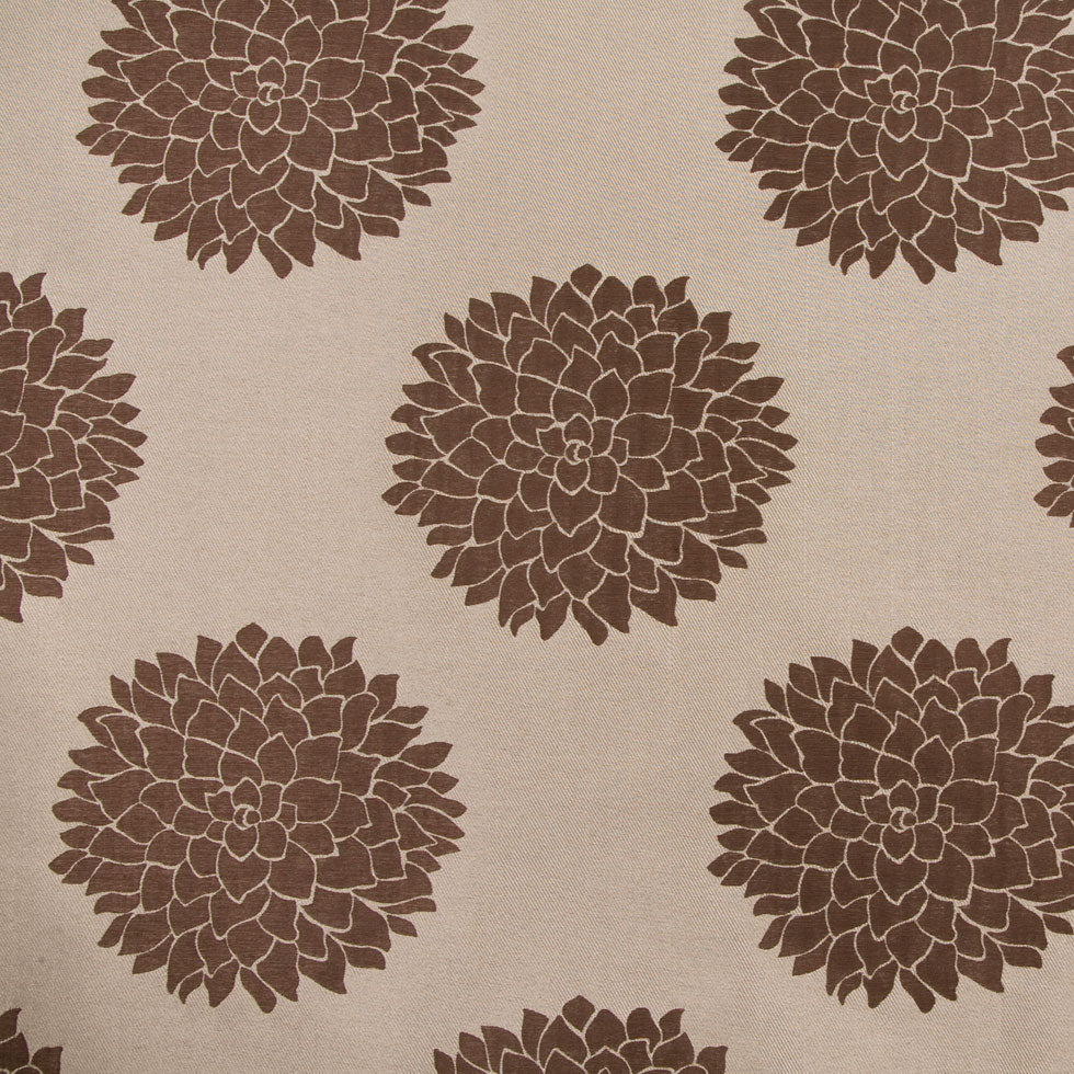 Coffee Floral Woven