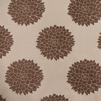 Coffee Floral Woven