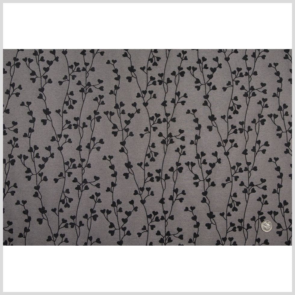 Black Floral Woven Full