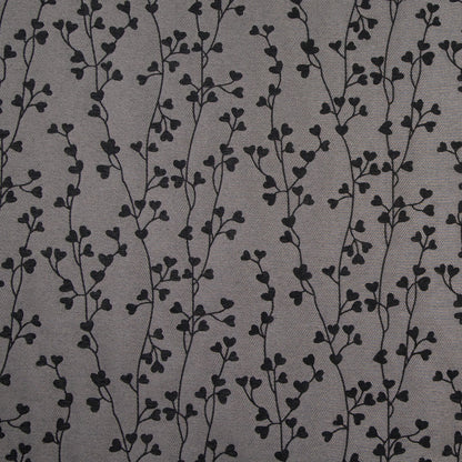 Black Floral Woven