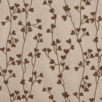 Coffee Floral Woven Detail