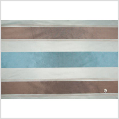 Turquoise/Taupe Stripes Woven Full