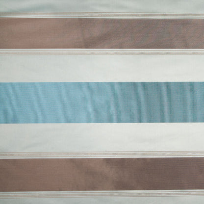 Turquoise/Taupe Stripes Woven
