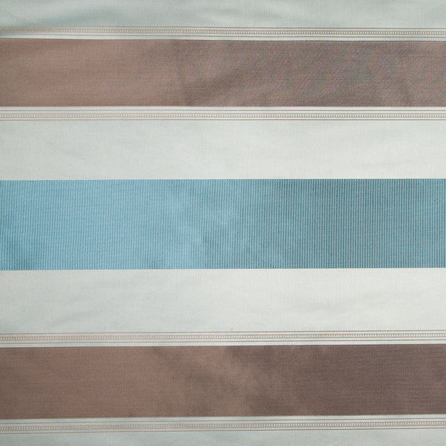 Turquoise/Taupe Stripes Woven