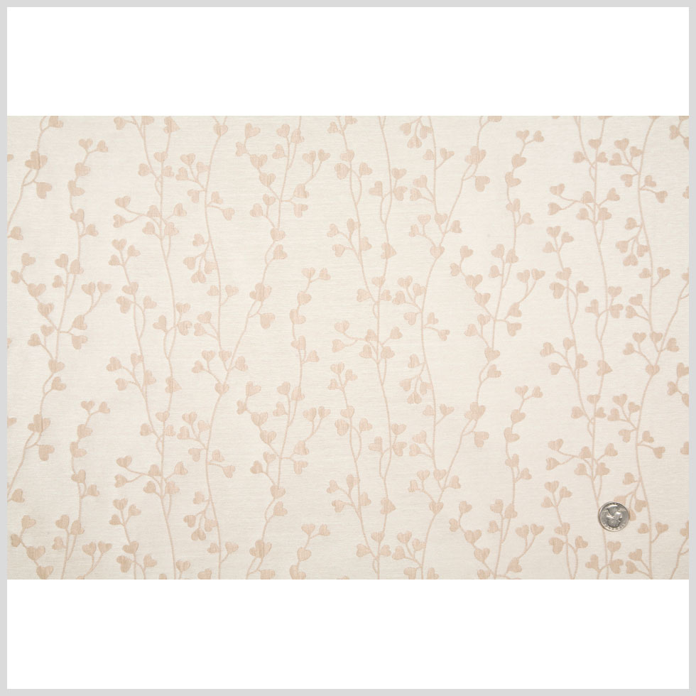 Cream Floral Woven Full