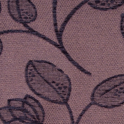 Chocolate/Black Floral Chenille Detail