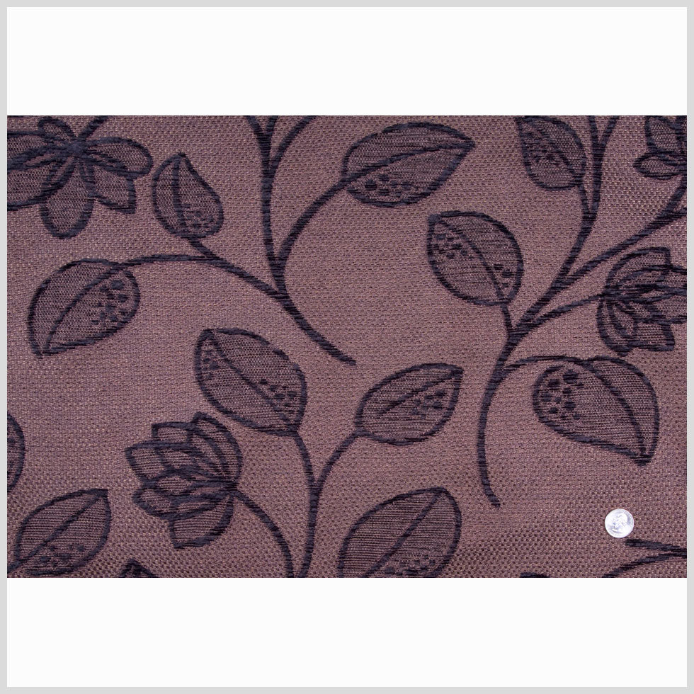 Chocolate/Black Floral Chenille Full