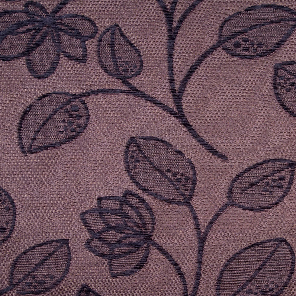 Chocolate/Black Floral Chenille