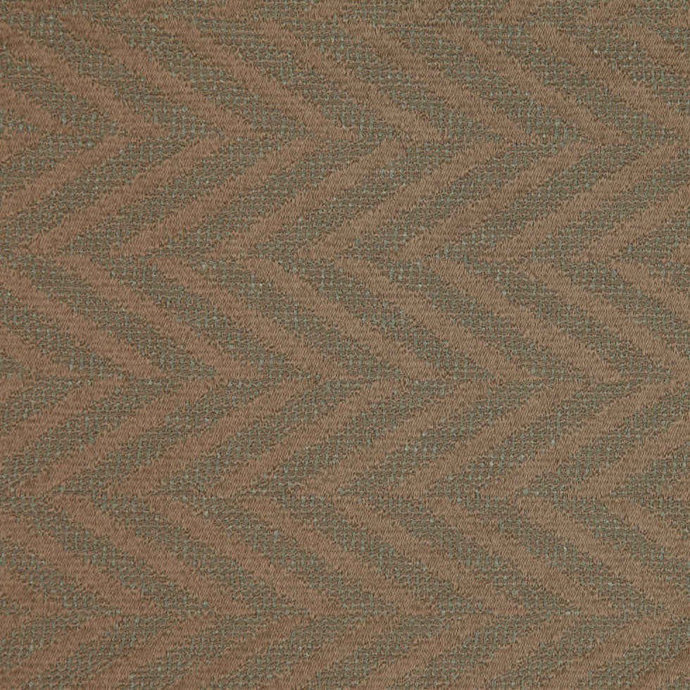 Beige/Mint Zig Zag Woven