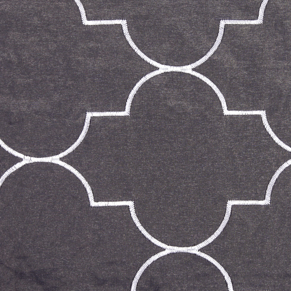 White Geometric Sheer Detail
