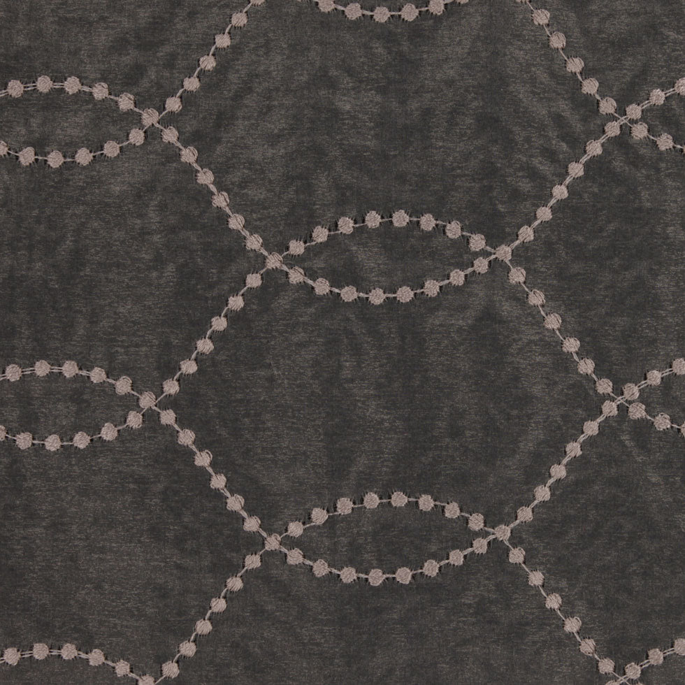 Pewter Polka Dots Sheer Detail