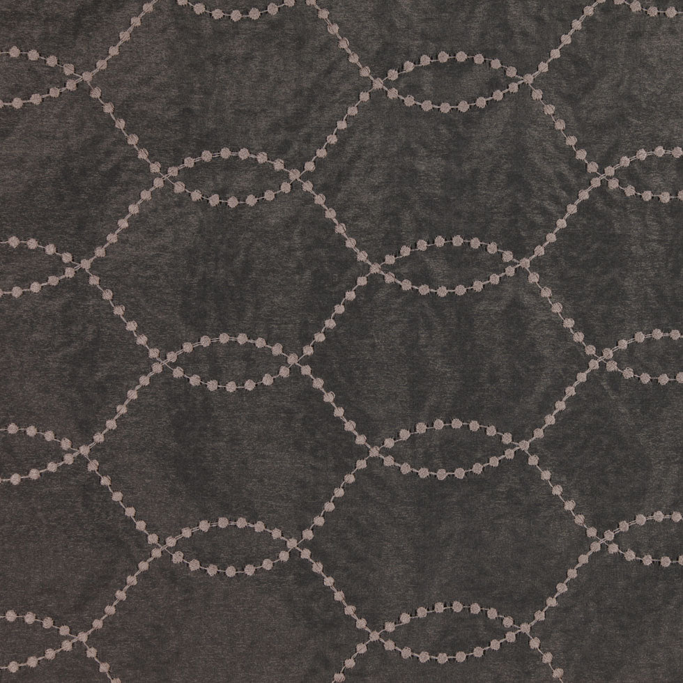Pewter Polka Dots Sheer
