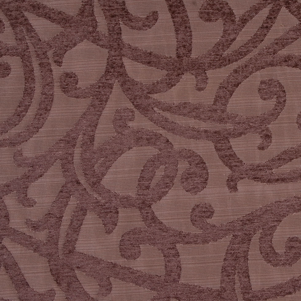 Tobacco/Chocolate Swirls Chenille Detail