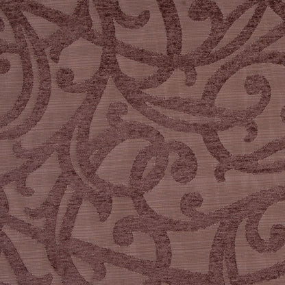 Tobacco/Chocolate Swirls Chenille Detail
