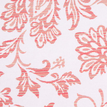 Wine/Beige/Cinnamon/Celadon Floral Woven Detail