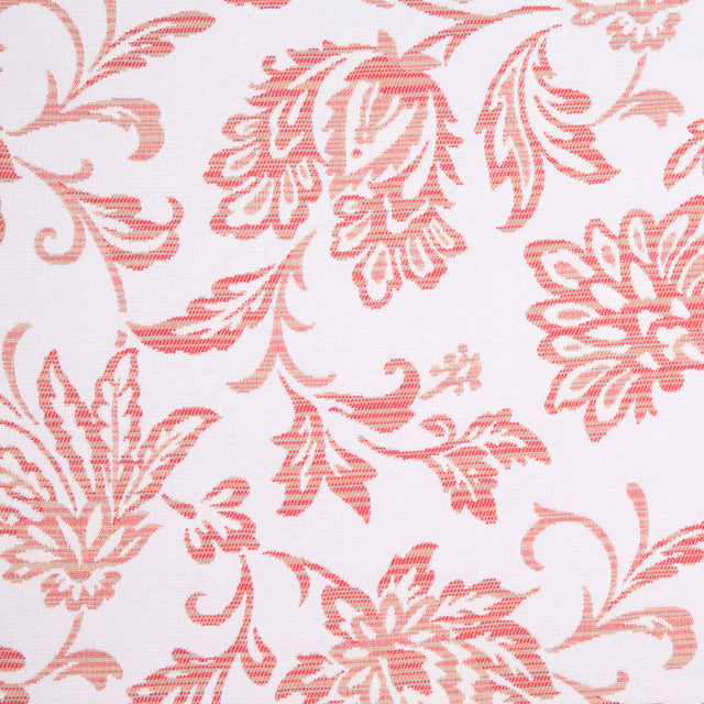 Wine/Beige/Cinnamon/Celadon Floral Woven