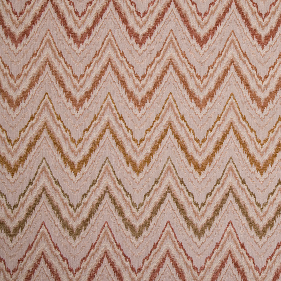 Beige/Moss/Tan/Cinnamon Stripes Chenille