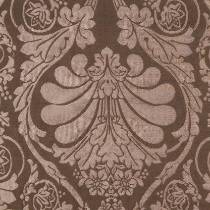 Moss Brown/Gold Damask Brocade Detail