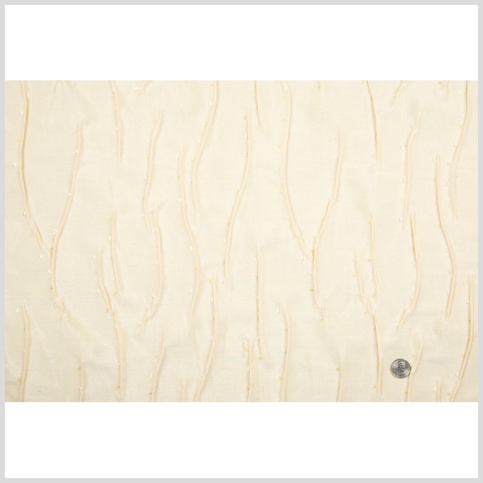Cream Geometric Woven Full