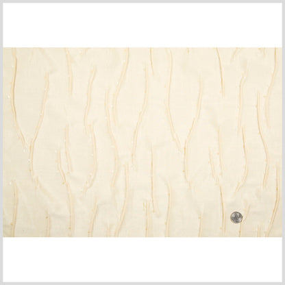 Cream Geometric Woven Full