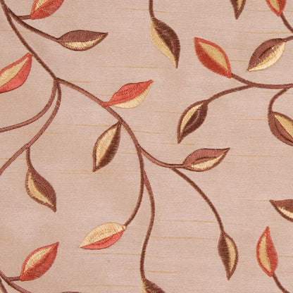 Victorian Gold/Rustique/Cinnamon/Gold Floral Shantung   /Dupioni Detail