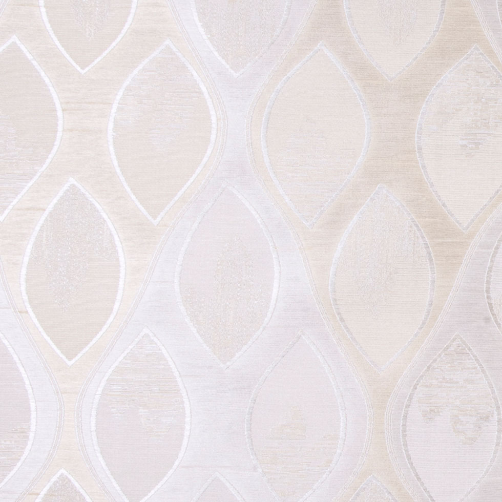 Cream Geometric Woven Detail