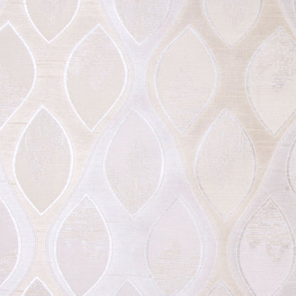 Cream Geometric Woven Detail