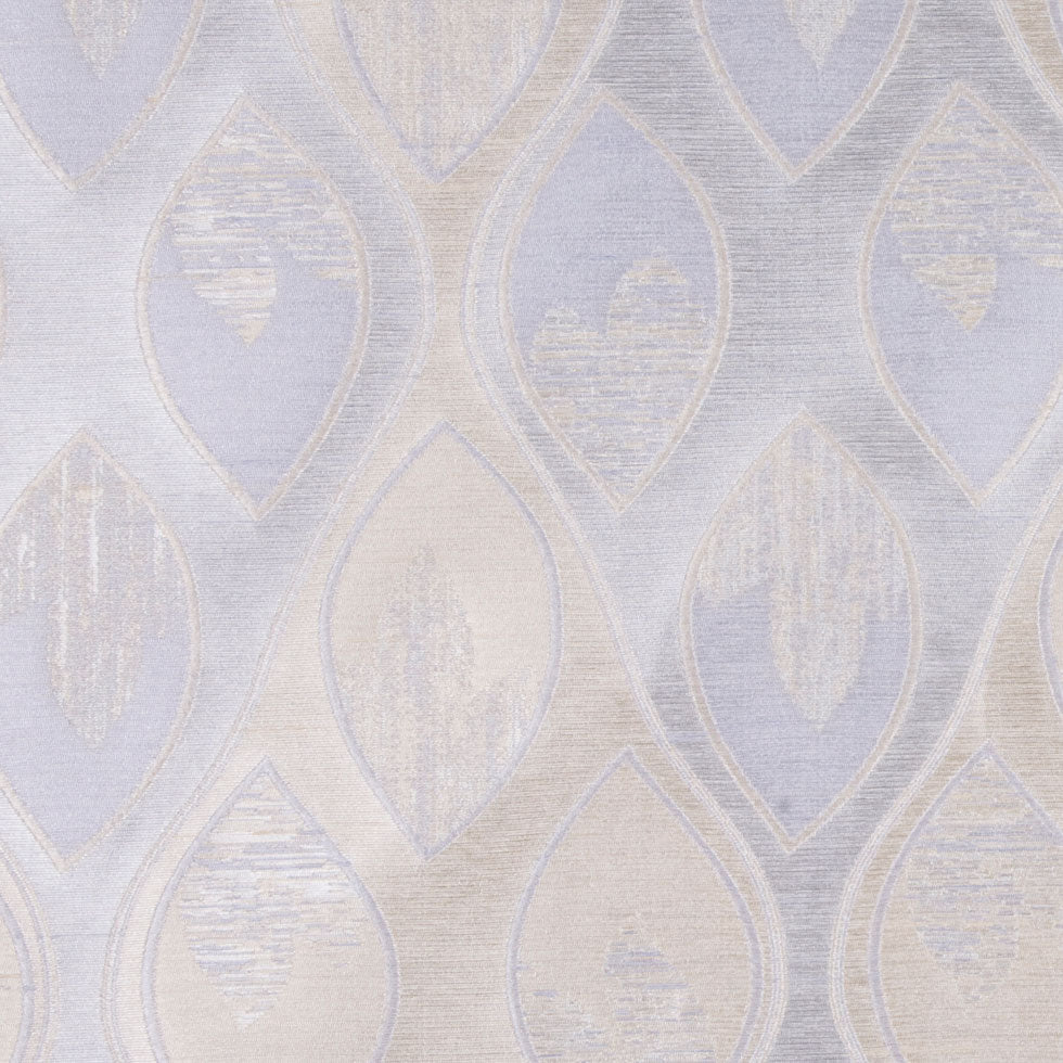 Soft Silver/Ice Blue Geometric Woven Detail