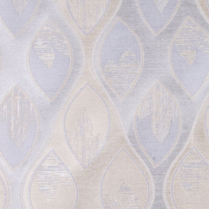 Soft Silver/Ice Blue Geometric Woven Detail