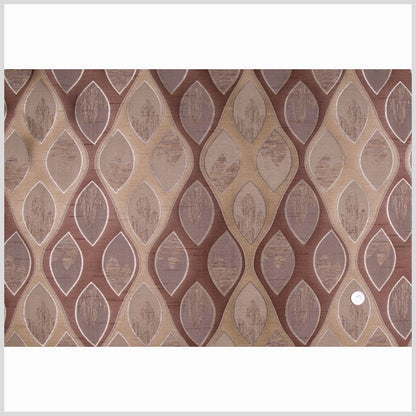 Chocolate/Antique Gold Geometric Woven Full
