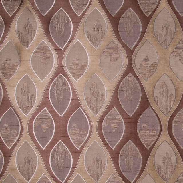 Chocolate/Antique Gold Geometric Woven