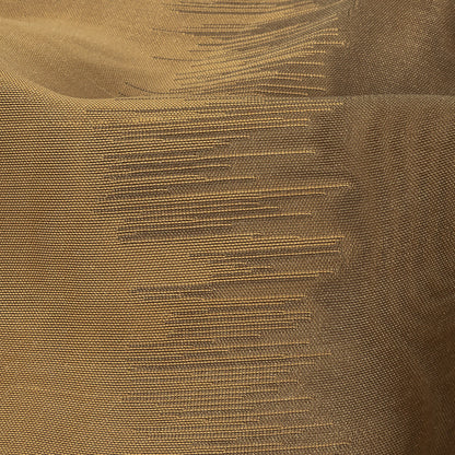 Antique Gold Ikat Stripes Organza and Dupioni Jacquard Detail