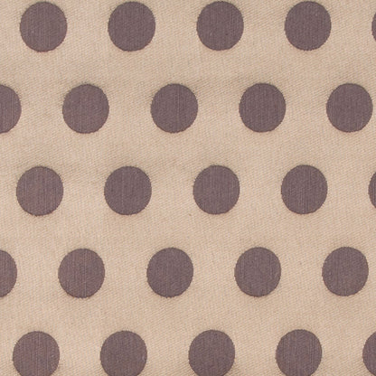 Gold/Chocolate Polka Dots Woven Detail