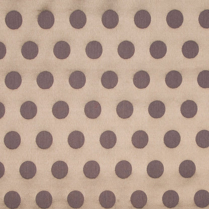 Gold/Chocolate Polka Dots Woven
