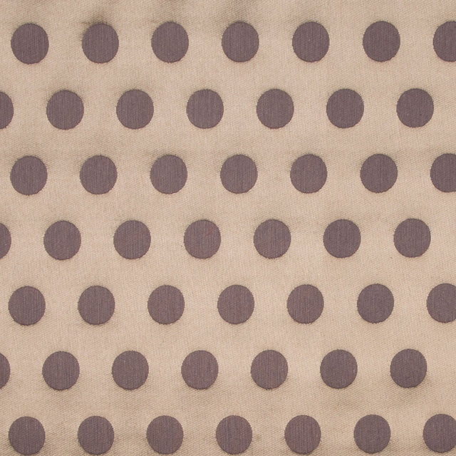 Gold/Chocolate Polka Dots Woven