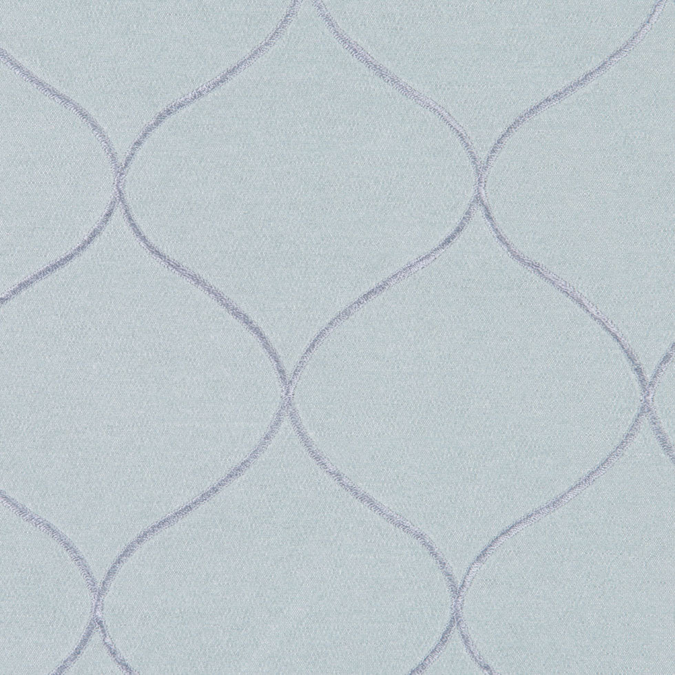 Blue Diamonds Embr & Eyelet Detail