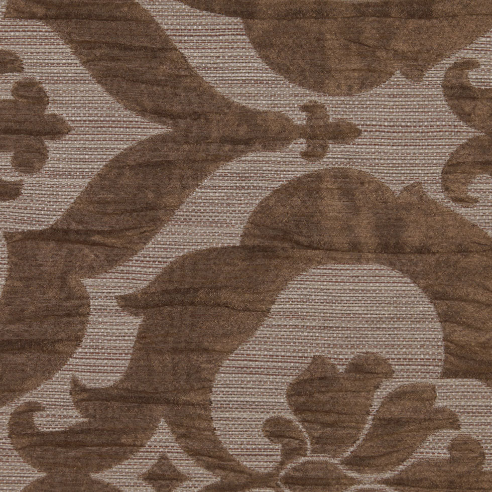 Brown Damask Woven Detail