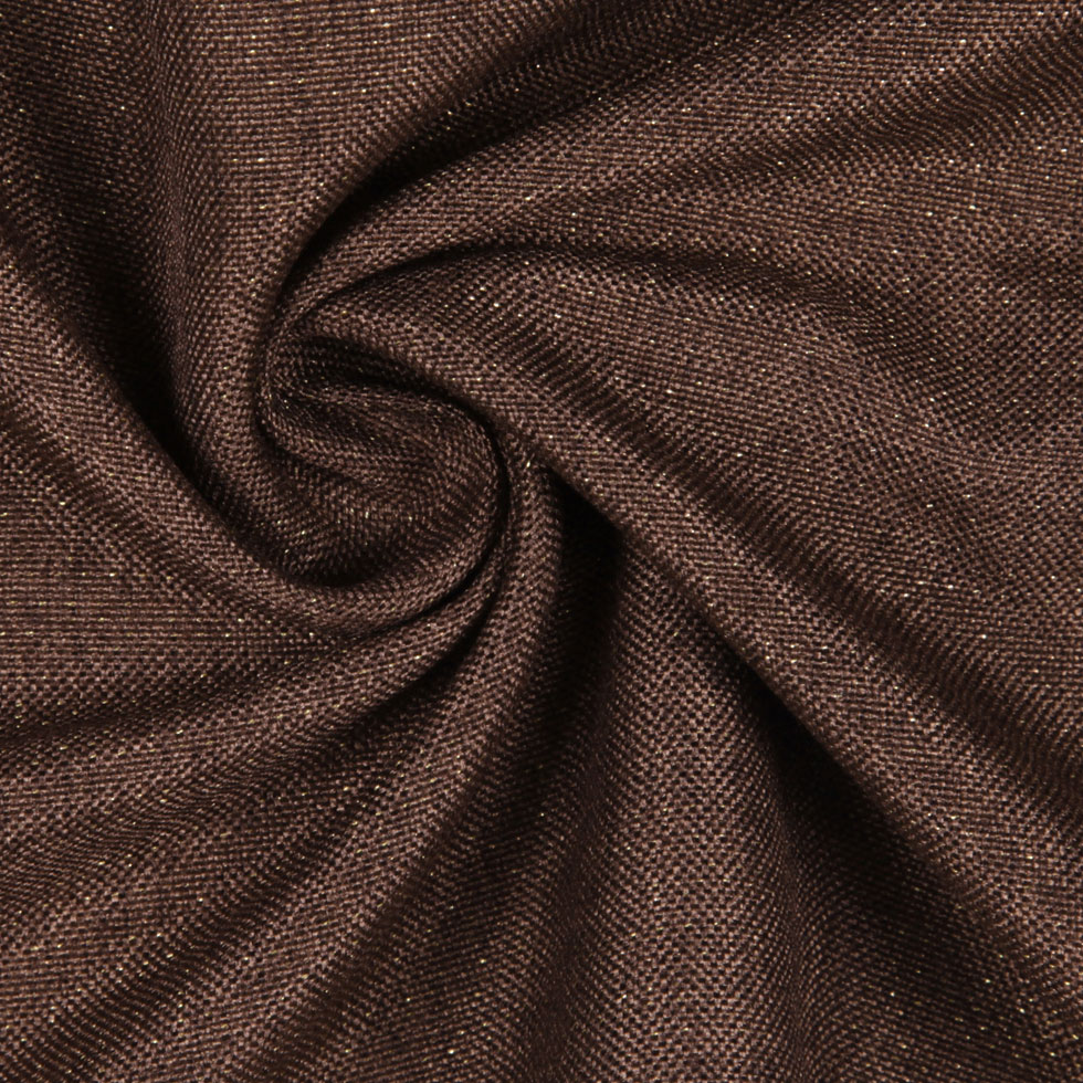 Espresso/Metallic Gold Solid Linen Lame Detail