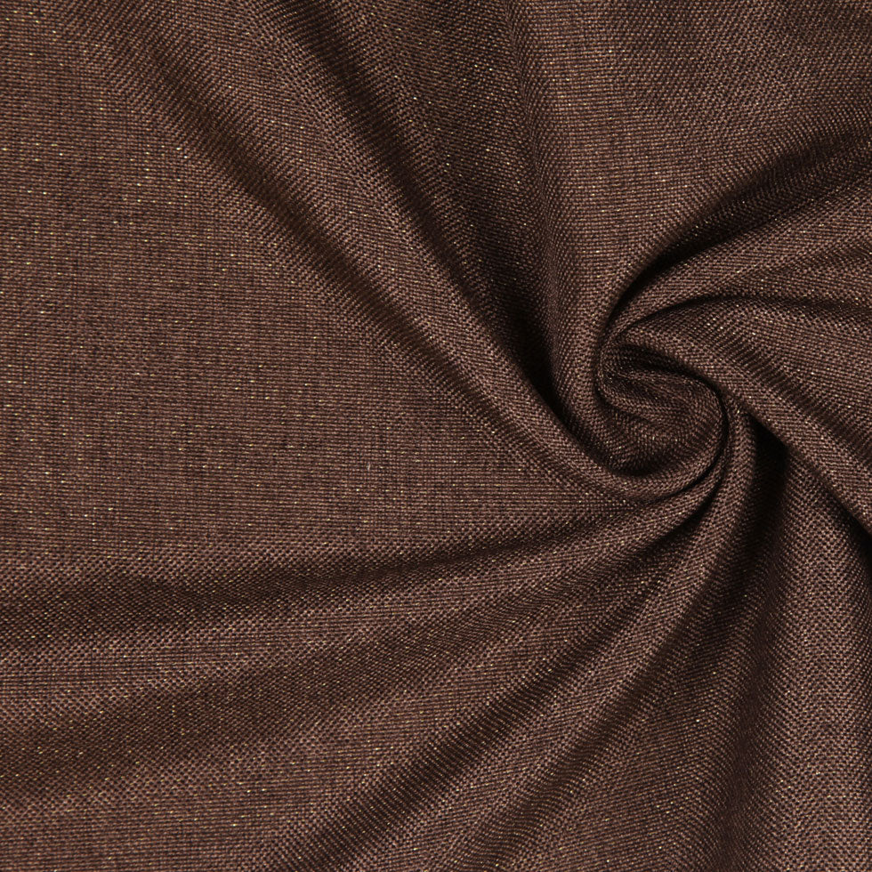 Espresso/Metallic Gold Solid Linen Lame