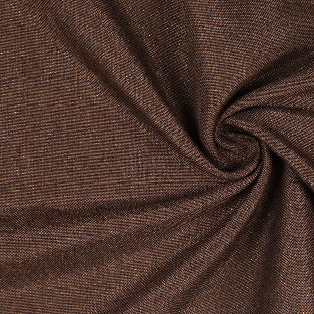 Espresso/Metallic Gold Solid Linen Lame