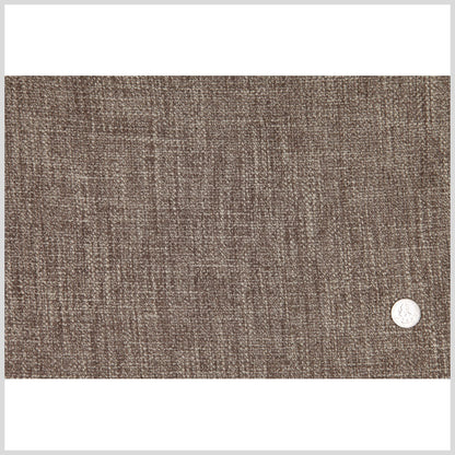 Mocha/Cream Solid Woven Boucle Full