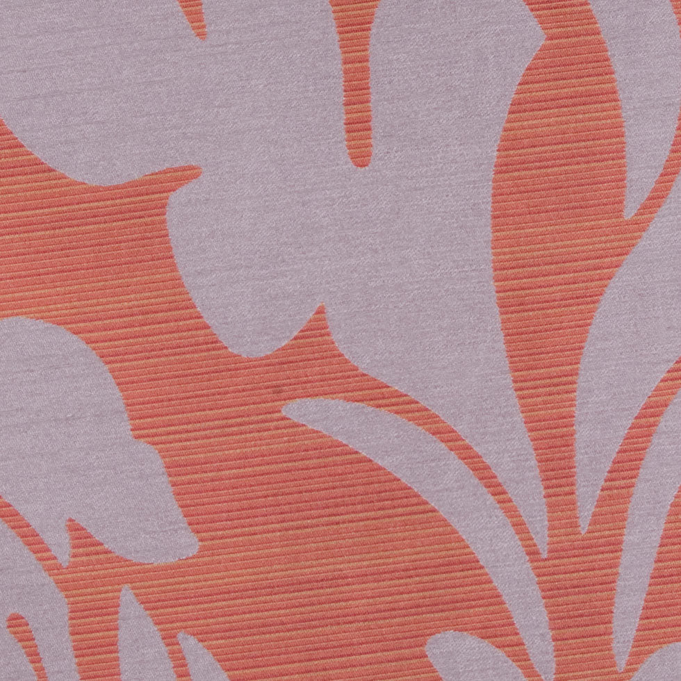 Terracotta/Gray Floral Woven Detail