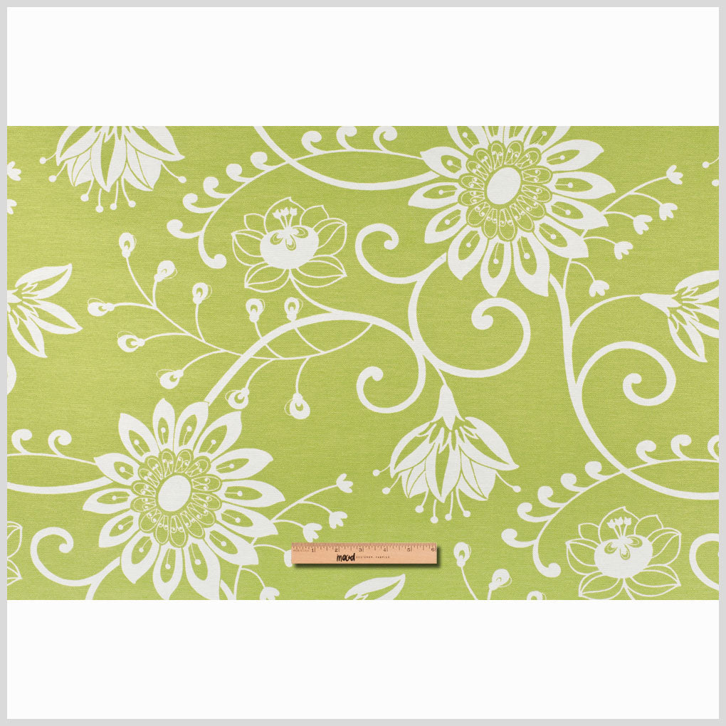 Off-White/Lime Floral Canvas Full