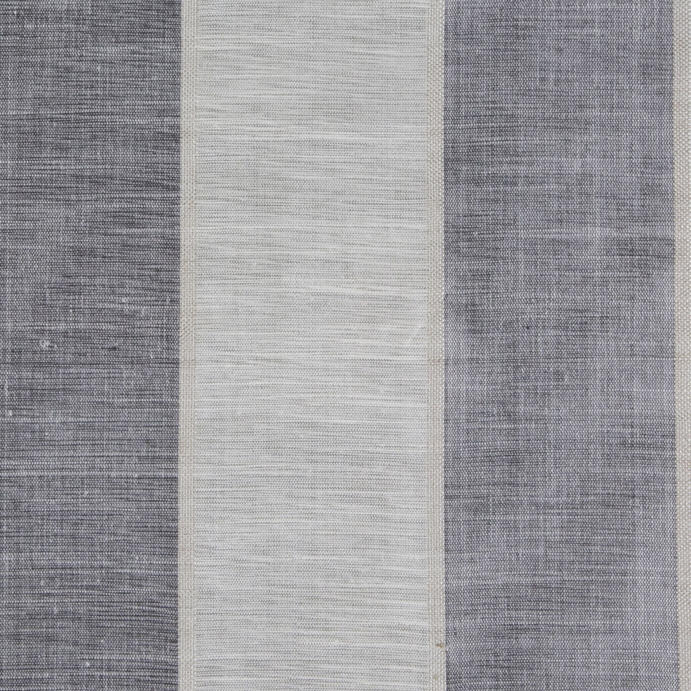 Ivory/Black Stripes Woven Detail