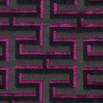 Zwart Cardinal Square Geometric Velvet Detail