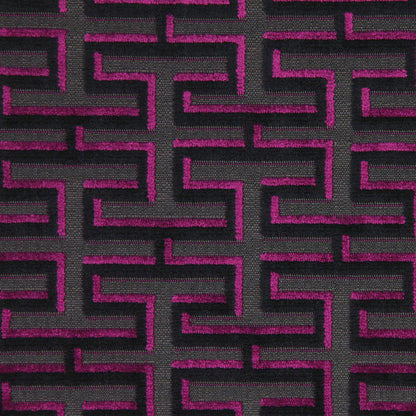 Zwart Cardinal Square Geometric Velvet